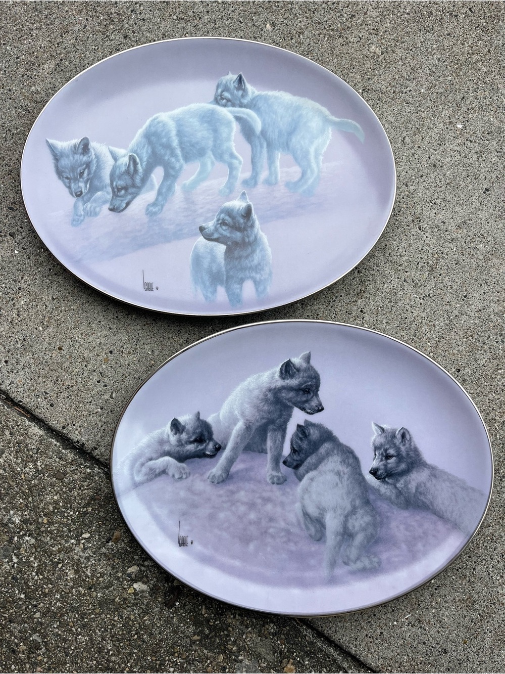 Set of 2 The Wild Bunch limited edition Decorative Dinner Plates